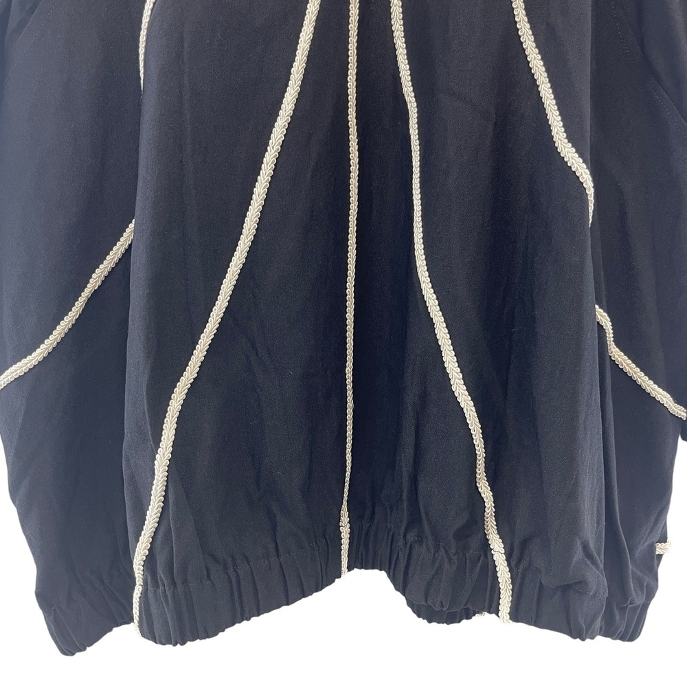 Pomme Rouge Paris Plus Size XXL Pullover Top Black Ship Graphic Travel Runway‎ - Picture 7 of 8